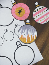 Load image into Gallery viewer, Christmas Bauble Stickers - 3 Sheets