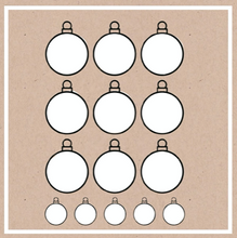 Load image into Gallery viewer, Christmas Bauble Stickers - 3 Sheets
