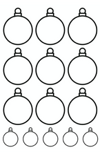Load image into Gallery viewer, Christmas Bauble Stickers - 3 Sheets
